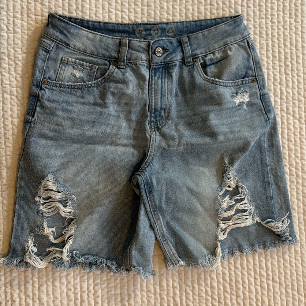 Light Blue Jean Shorts by Rewash